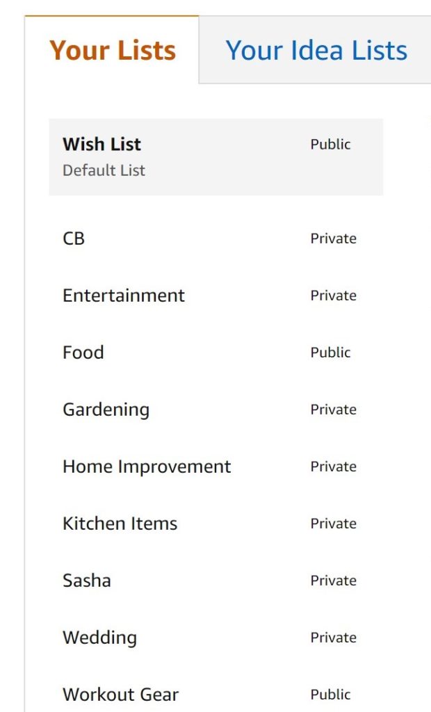 Amazon Wish Lists